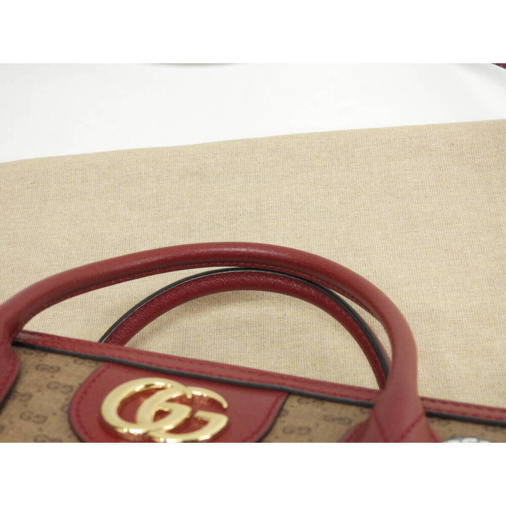 Gucci tote bag Doraemon GG brown red handbag shoulder - Picture 5 of 10